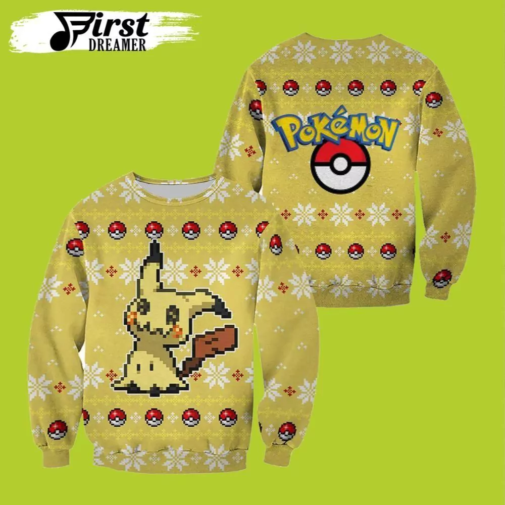 Pokemon Gengar Pokemon Christmas Jumpers 3d ugly sweatshirt