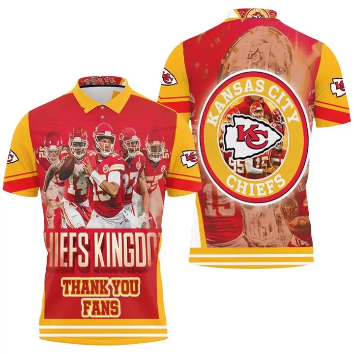 Polo Kansas City Chiefs For Fan 3d polo