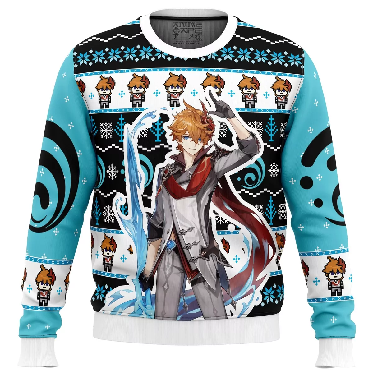 Raiden Genshin Impact Christmas Holiday 3d ugly sweatshirt
