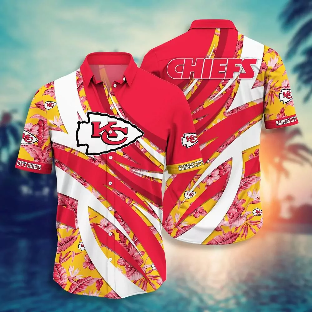 Red Hot Kansas City Chiefs Tropical Hawaiian 3d hawaiian Shirt