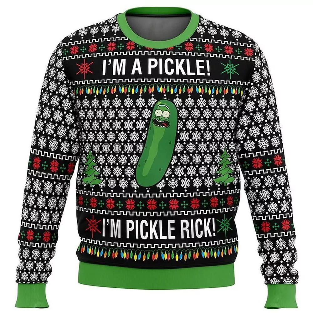 Rick And Morty Pickle Rick Christmas Limited 3d ugly sweatshirt