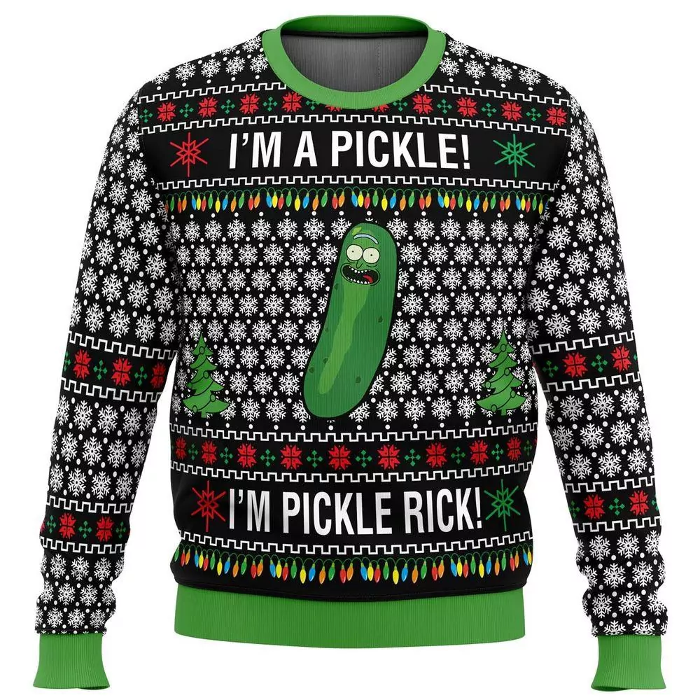 Rick And Morty Pickle Rick Christmas Limited 3d ugly sweatshirt