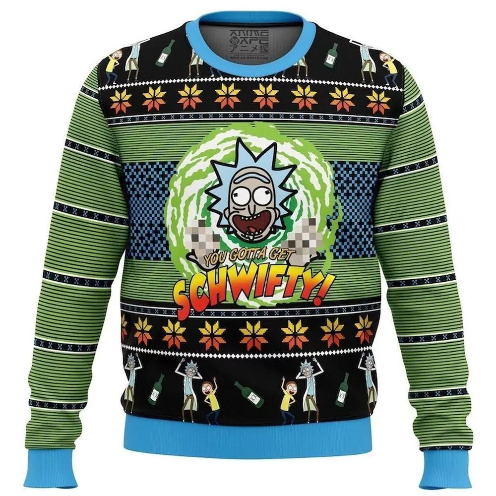 Rick And Morty Pickle Rick Christmas Limited 3d ugly sweatshirt