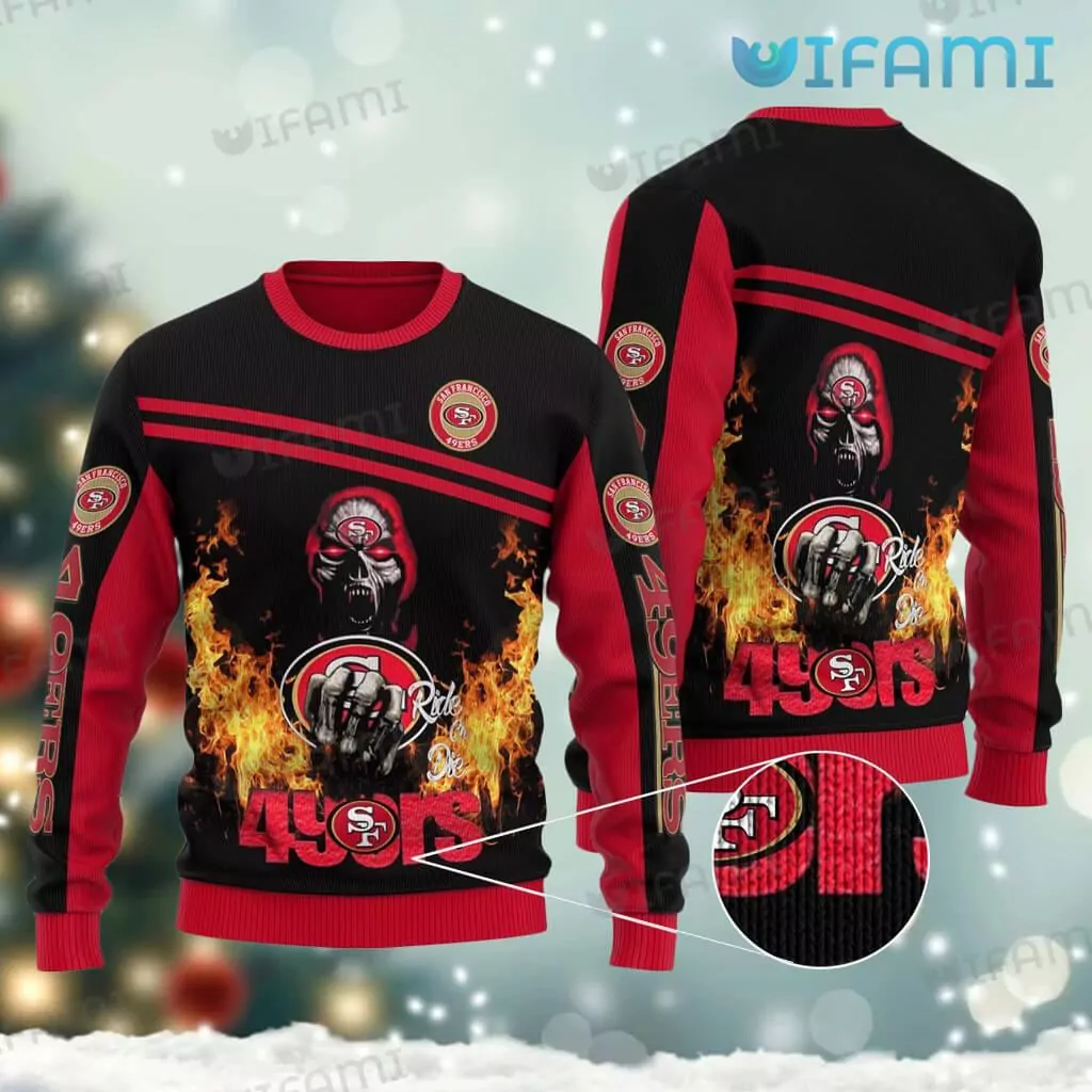 San Francisco 49ers Christmas Tree San Francisco 49ers Gift 3d ugly sweatshirt