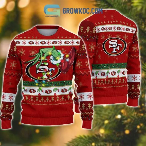 San Francisco 49ers NFL Grinch Christmas for fan 3d ugly sweatshirt