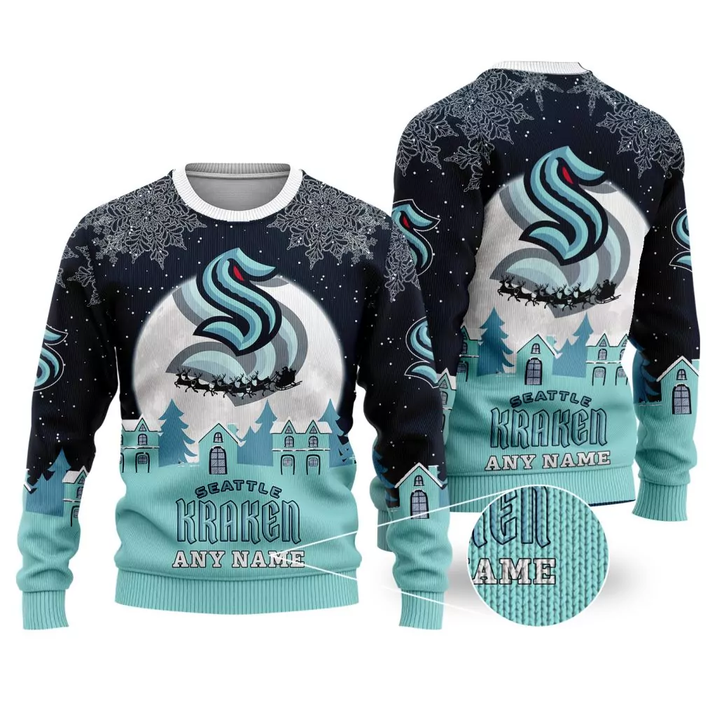 San Jose Sharks Party Ideas Christmas 3d ugly sweatshirt