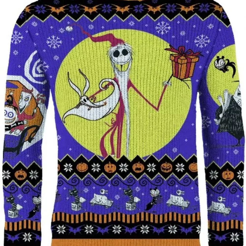 Santa Jack Skellington Nightmare Before Christmas 3d ugly sweatshirt