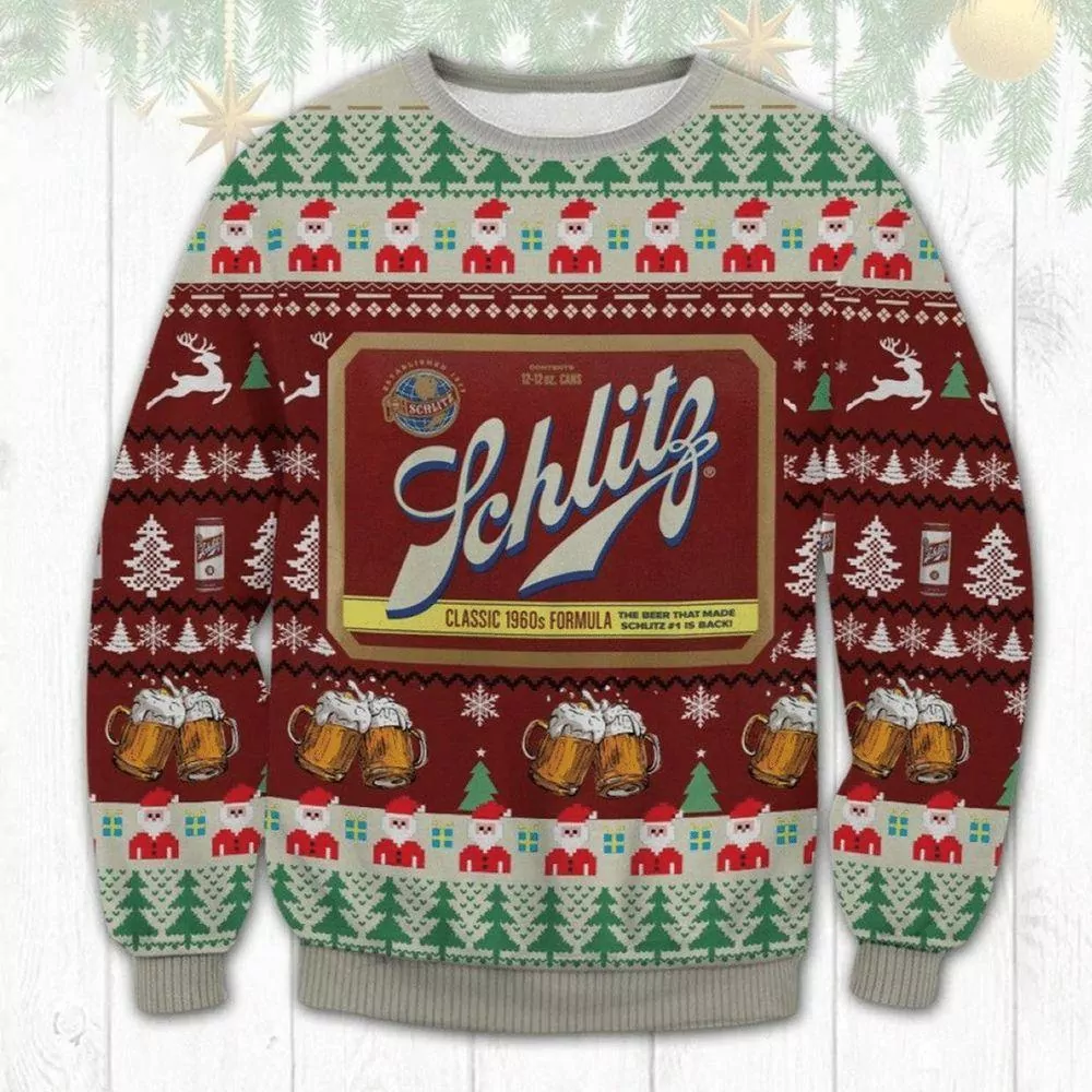 Schmidt Beer Christmas Jumpers 3d ugly sweatshirt