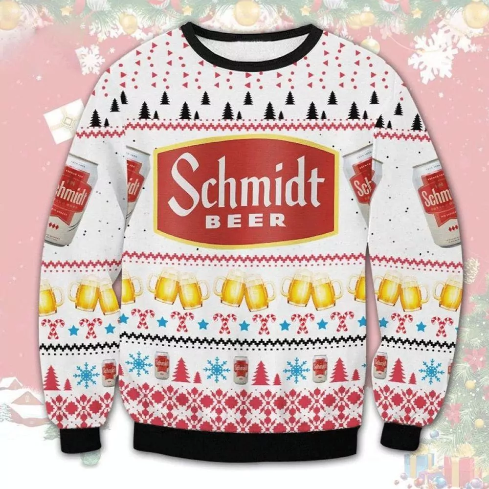Schmidt Beer Christmas Jumpers 3d ugly sweatshirt