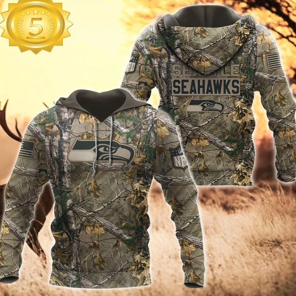 Seattle Seahawks Hunting Camo NFL 3d