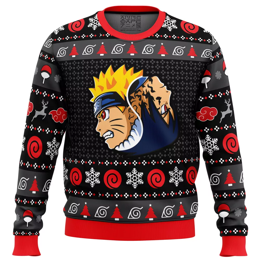 Shippuden Sasuke Grown Christmas Holiday 3d ugly sweatshirt