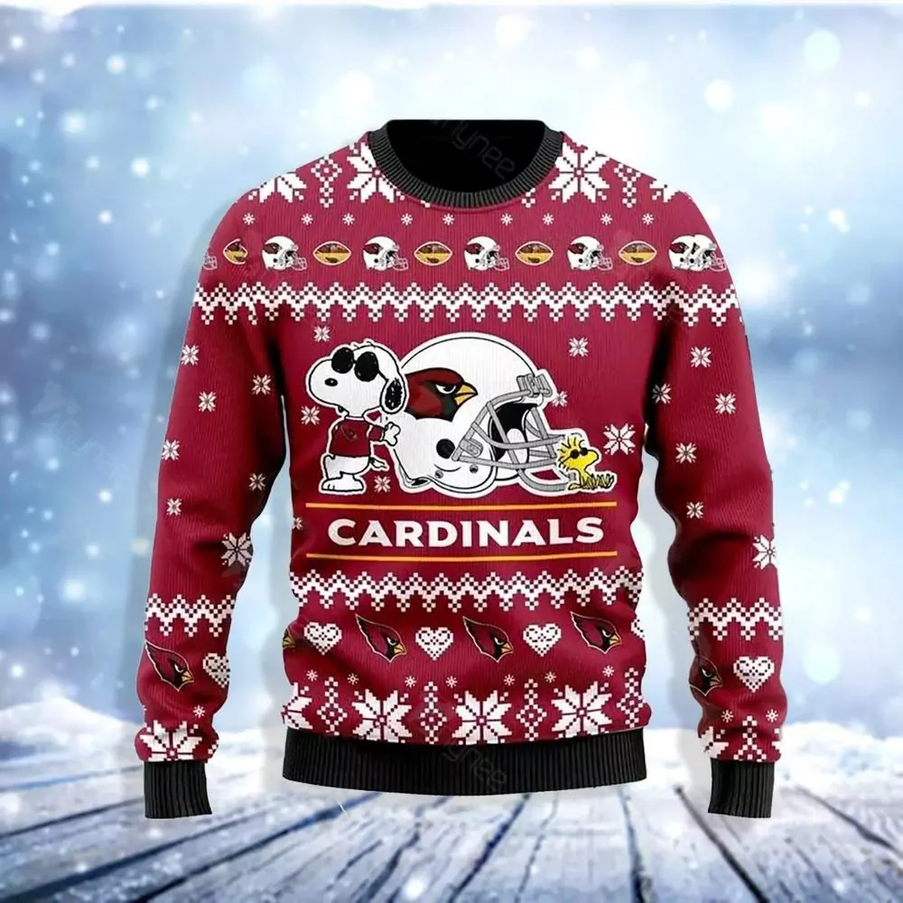 Skull Flower Arizona Cardinals Christmas Limited 3d ugly sweatshirt