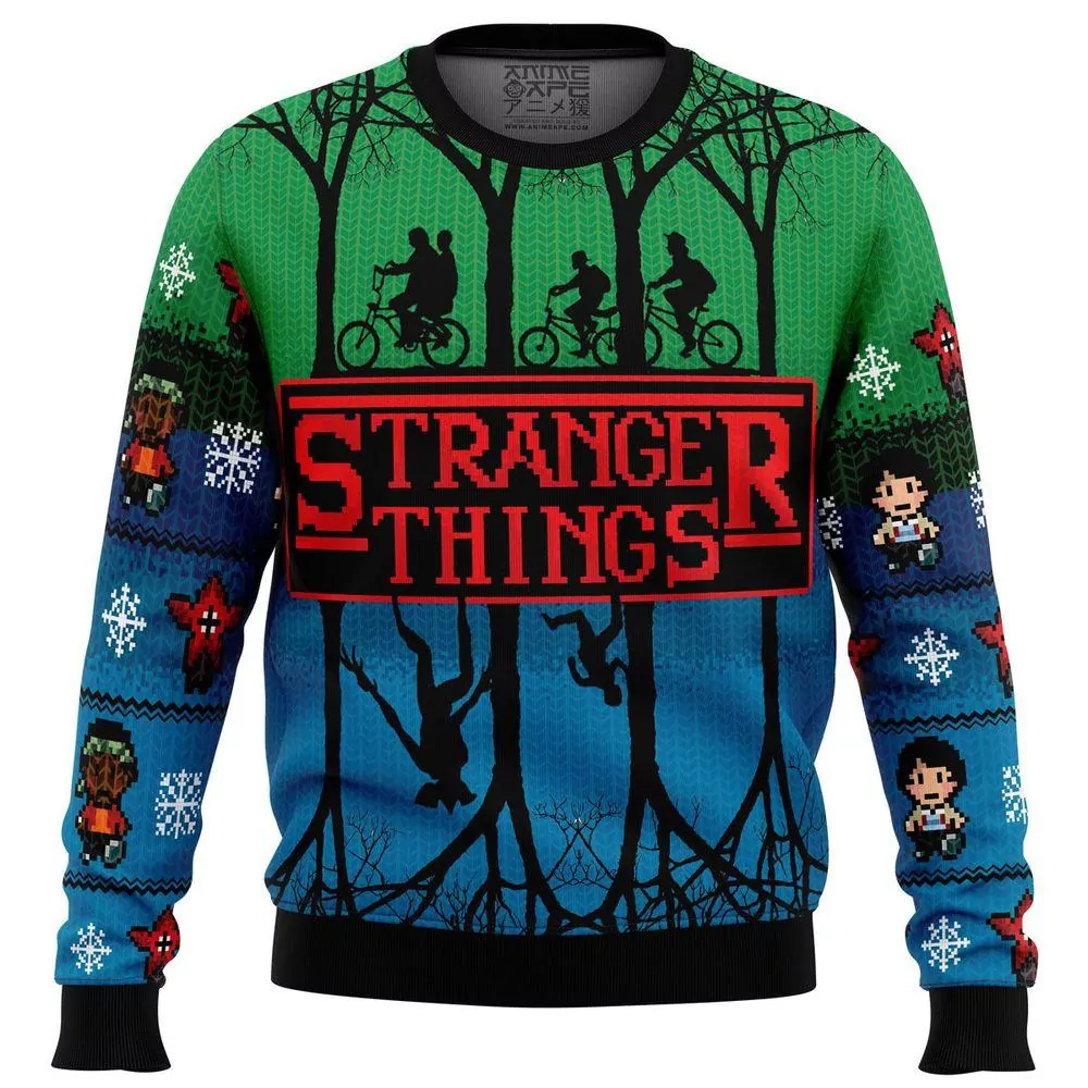 Stranger Things Who You Gonna Call Party Ideas Christmas 3d ugly sweatshirt