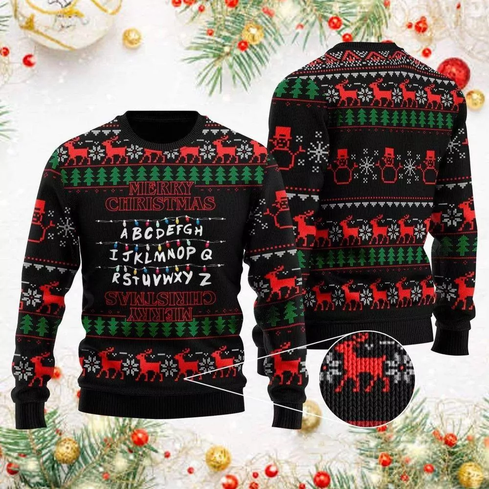 Stranger Things Who You Gonna Call Party Ideas Christmas 3d ugly sweatshirt