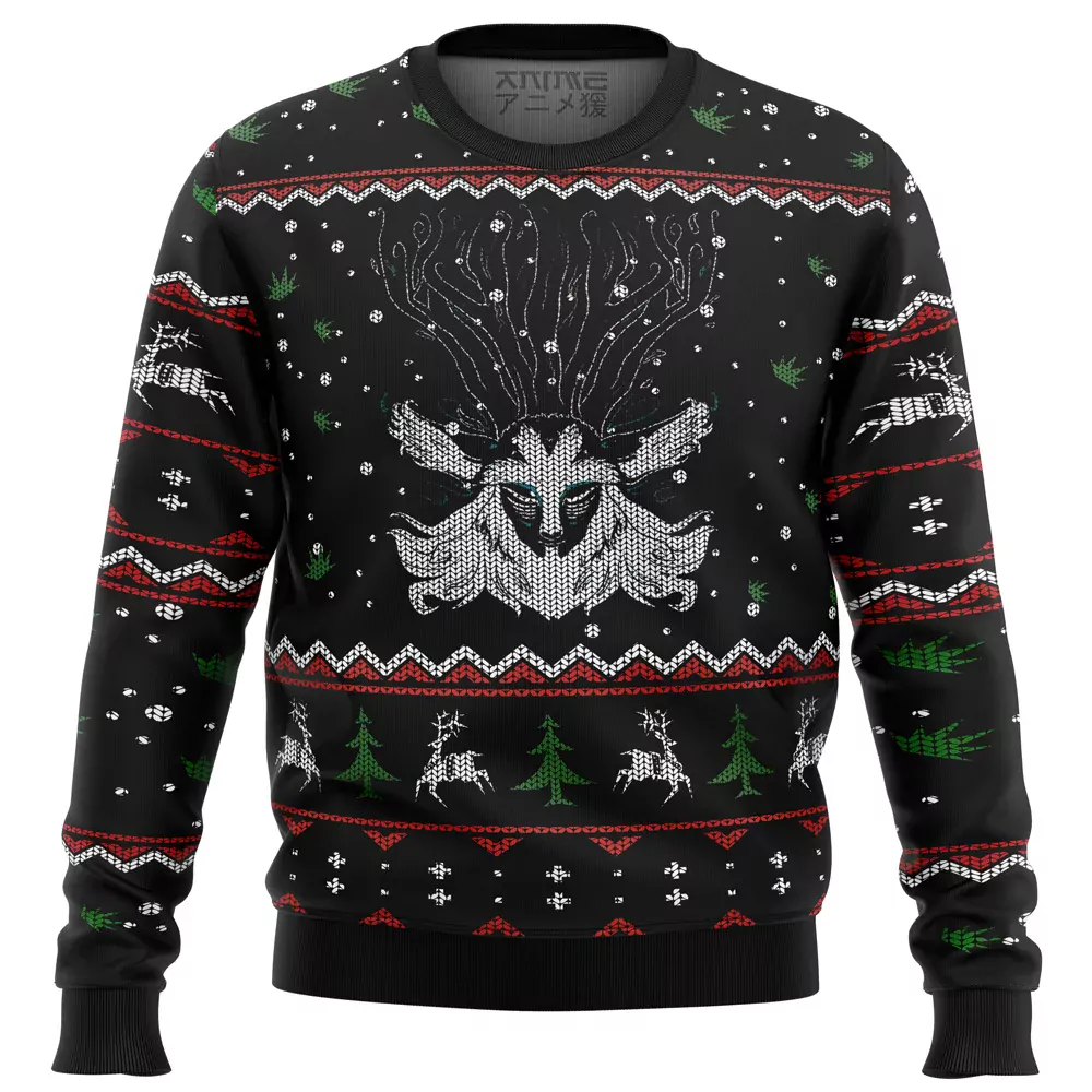 Studio Ghibli No Face Spirited Away Christmas Holiday 3d ugly sweatshirt