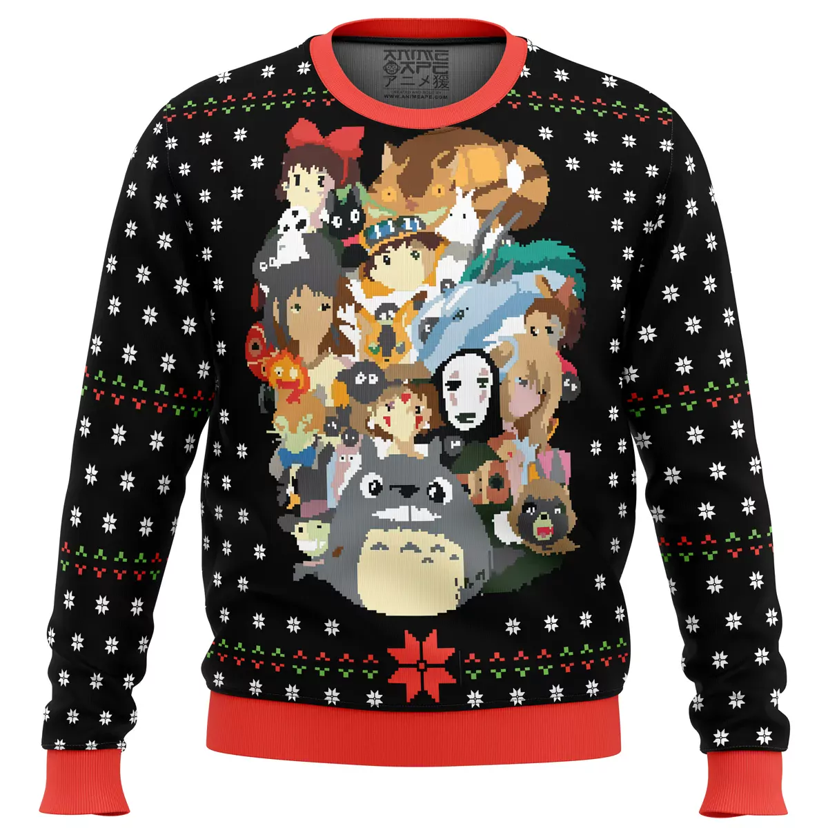 Studio Ghibli Spirited Away alt Christmas Holiday 3d ugly sweatshirt