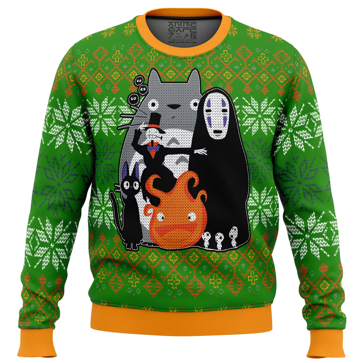 Studio Ghibli Spirited Away Squad Christmas Holiday 3d ugly sweatshirt