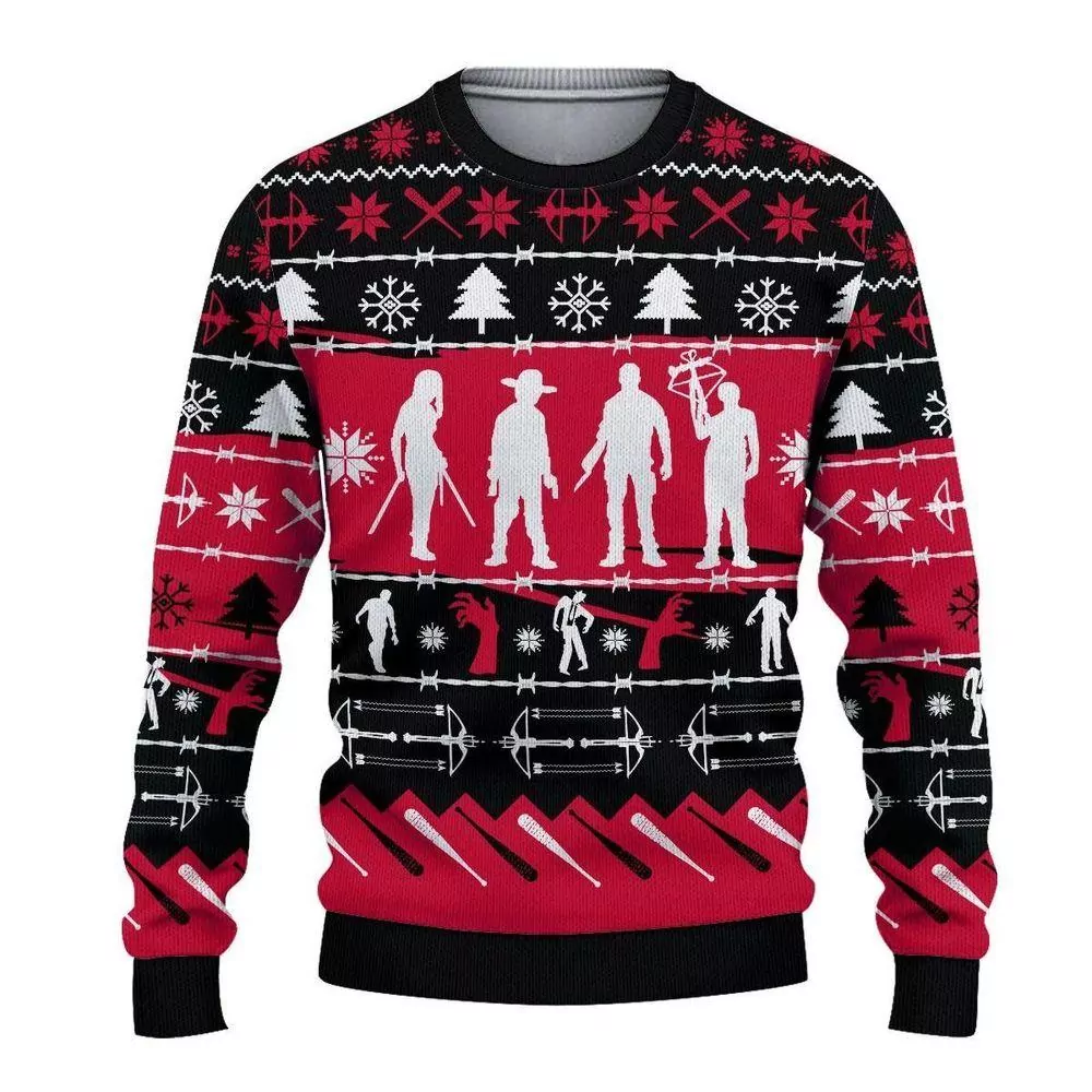 The Walking Dead Christmas Limited 3d ugly sweatshirt