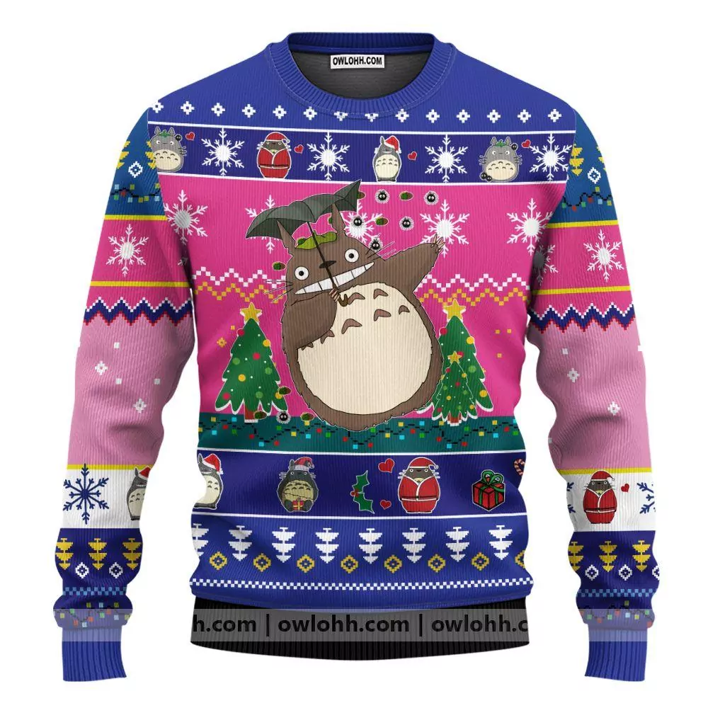 Totoro Ghibli Studio 3d ugly sweatshirt
