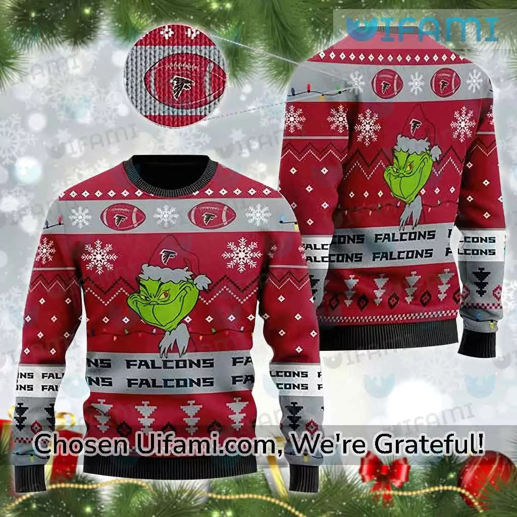 Ugly Christmas Atlanta Falcons Latest Grinch Atlanta Falcons Gift 3d ugly sweatshirt
