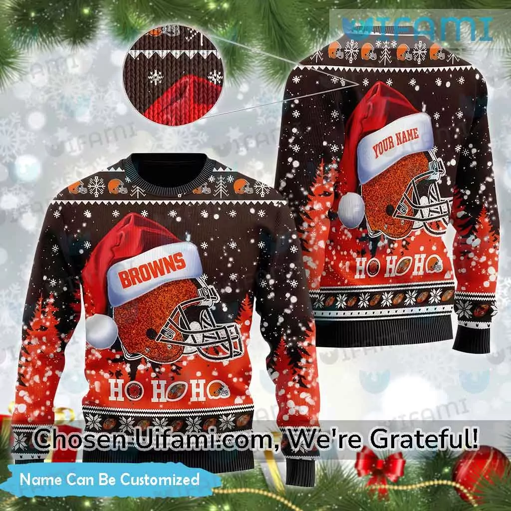 Ugly Christmas Cleveland Browns Grateful Dead Gift For Cleveland Browns Fans 3d ugly sweatshirt