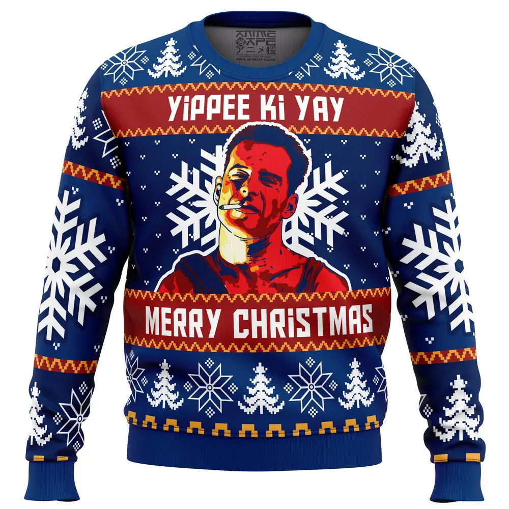 Yippee Ki Yay Die Hard Christmas Holiday 3d ugly sweatshirt