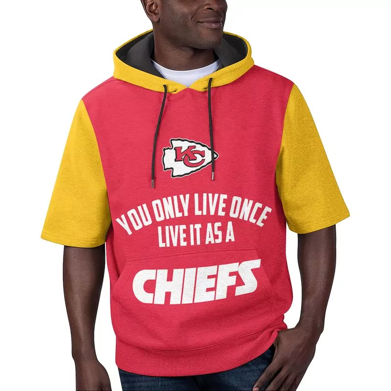 You Only Live Once Live It As A Kansas City Chiefs Summer Short Sleeve Pullover 32910 3d